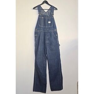 Big Mac Unisex Denim Overalls Vintage Dark Wash Workwear
